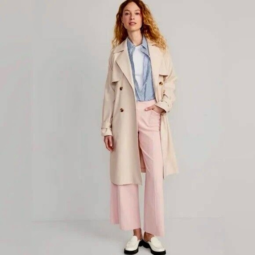 Old Navy Cozy Cashmere Double-Breasted Trench